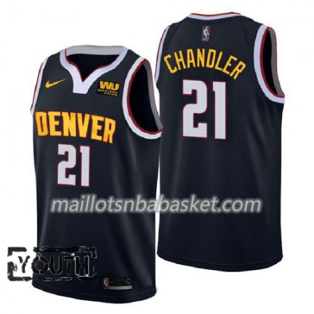 Maillot Enfant Denver Nuggets Wilson Chandler 21 2018-2019 Nike Navy Swingman